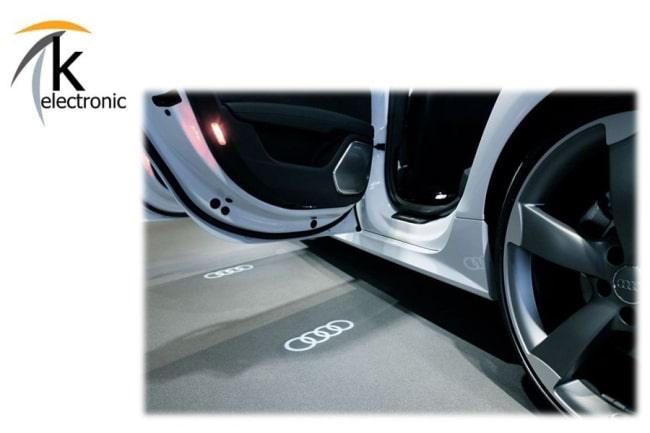 Audi rings LED light door projector original accessory