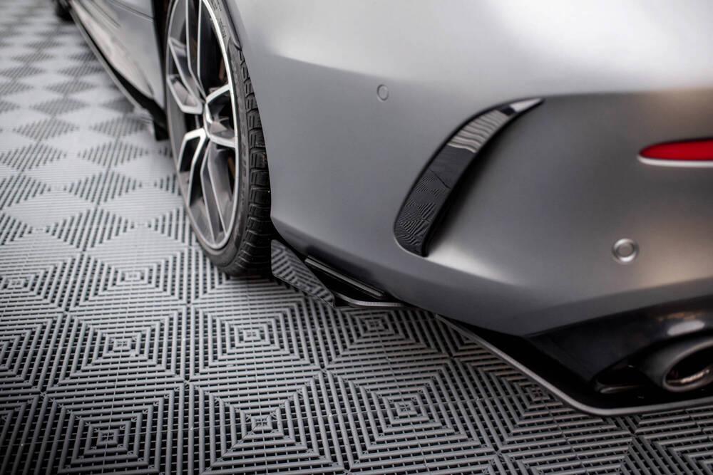 Seitliche Heck Diffusor Erweiterung Street Pro mit Flaps für Mercedes-Benz C43 AMG Coupe C205 Facelift von Maxton Design