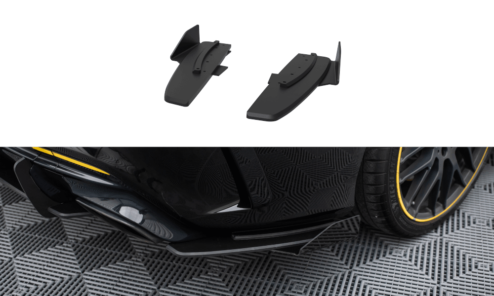 Seitliche Heck Diffusor Erweiterung Street Pro mit Flaps für Mercedes-Benz CLA 45AMG Aero C117 Facelift von Maxton Design