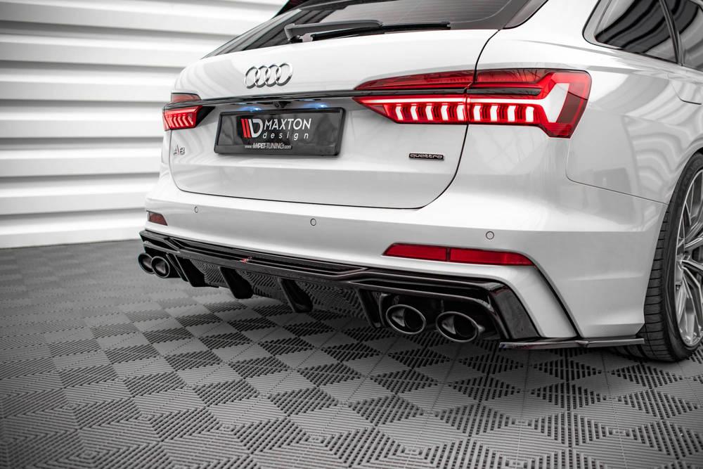 Heckdiffusor mit Endrohrblenden für Audi S6 C8 von Maxton Design