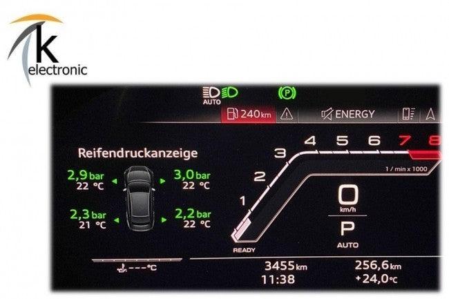 Audi A3 8Y aktive Reifendruckkontrolle Luftdruck im Tacho / MMI Nachrüstpaket