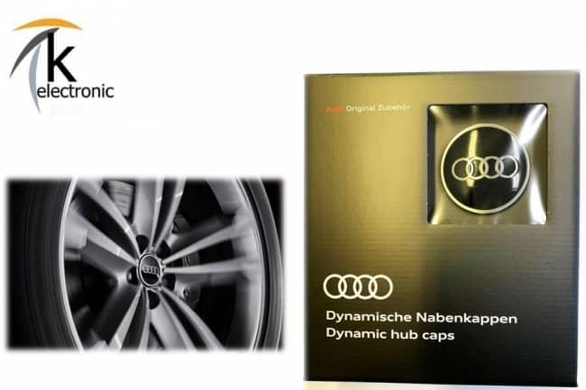 Audi A4 8W Dynamische Nabendeckel für Felgen Nachrüstpaket 4x Original Zubehör