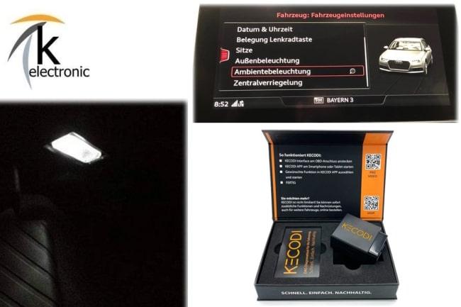 Audi A4 B9 8W LED Ambientebeleuchtung freischalten