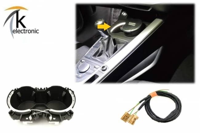 Audi A4 B9 8W LED Getränkehalter Cupholder Mittelkonsole Nachrüstpaket