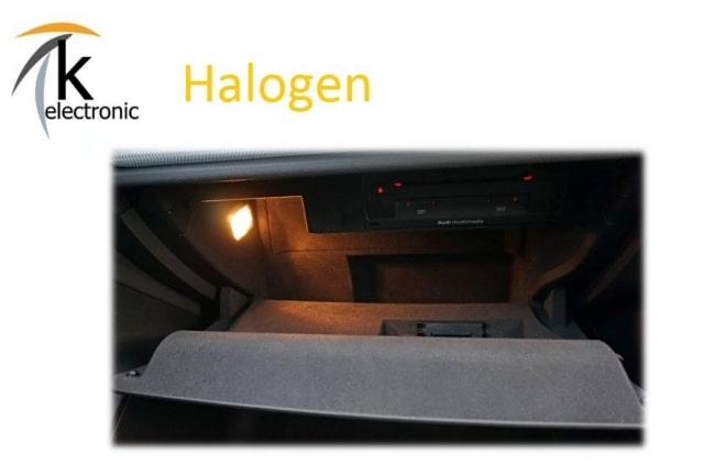 Audi A5 8T 8F Handschuhfachbeleuchtung Halogen auf LED Nachrüstpaket