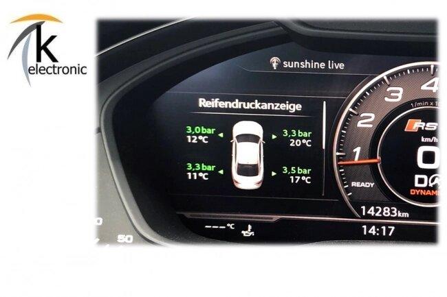 Audi A5 F5 B9 aktive Reifendruckkontrolle Luftdruck im MMI Nachrüstpaket