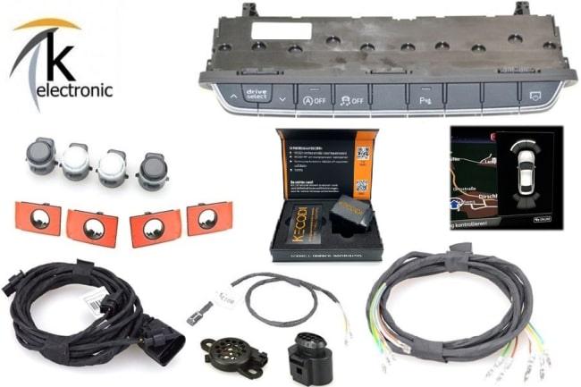 Audi A5 F5 B9 Einparkhilfe vorne optische Darstellung Nachrüstpaket