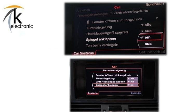 Audi A6 4G C7 elektrisch anklappbare Spiegel Nachrüstpaket