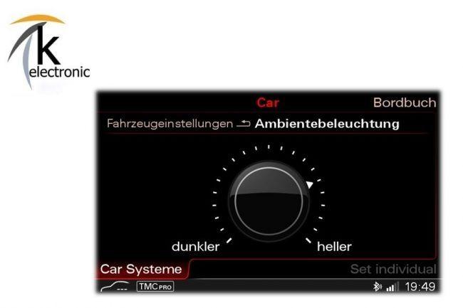 Audi A6 4G C7 LED Ambientebeleuchtung während Fahrt freischalten Nachrüstpaket