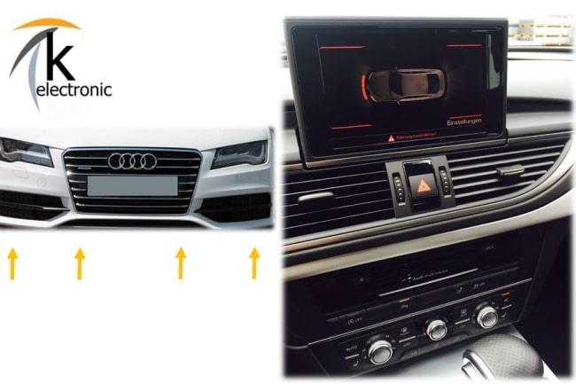 Audi A7 4G Einparkhilfe vorne + hinten optische Darstellung Nachrüstpaket