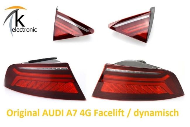 Audi A7 4G LED Rückleuchten dynamischer Blinker Facelift Anschlusspaket