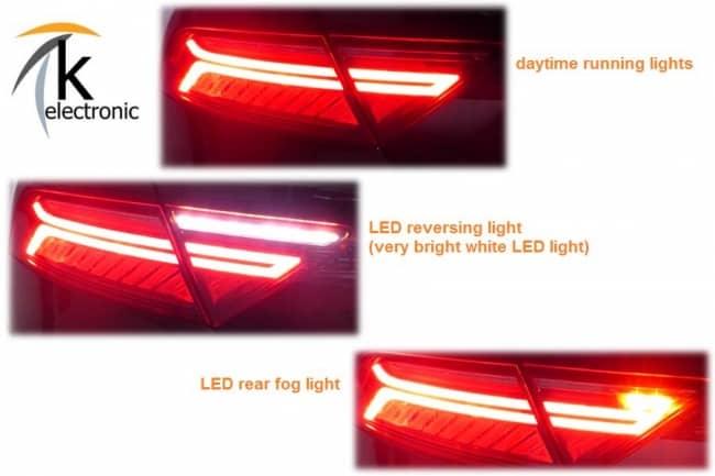 Audi A7 4G LED Rückleuchten dynamischer Blinker Facelift Nachrüstpaket