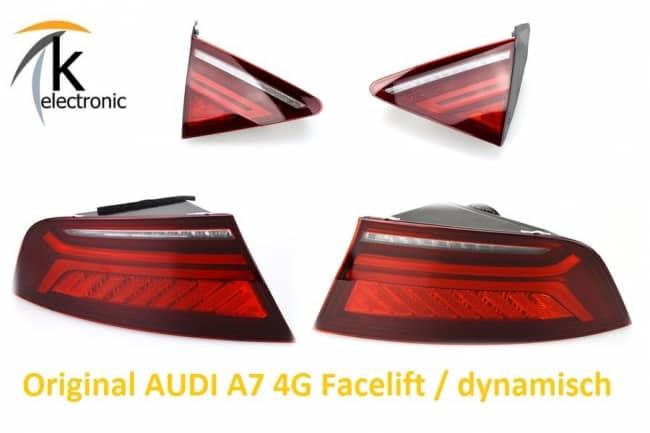 Audi A7 4G LED Rückleuchten dynamischer Blinker Facelift Nachrüstpaket