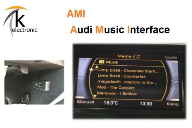 Audi Q3 8U AMI music interface USB Musik MMI3G+ Nachrüstpaket