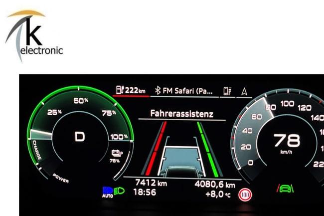 AUDI Q4 e-​tron Spurhalteassistent auf eine bessere adaptive Spurführung erweitern Nachrüstpaket KECODI