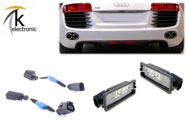 Audi R8 I LED Kennzeichenbeleuchtung Nachrüstpaket