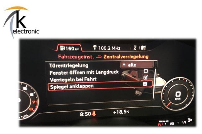 Audi TT 8S elektrisch anklappbare Spiegel Nachrüstpaket