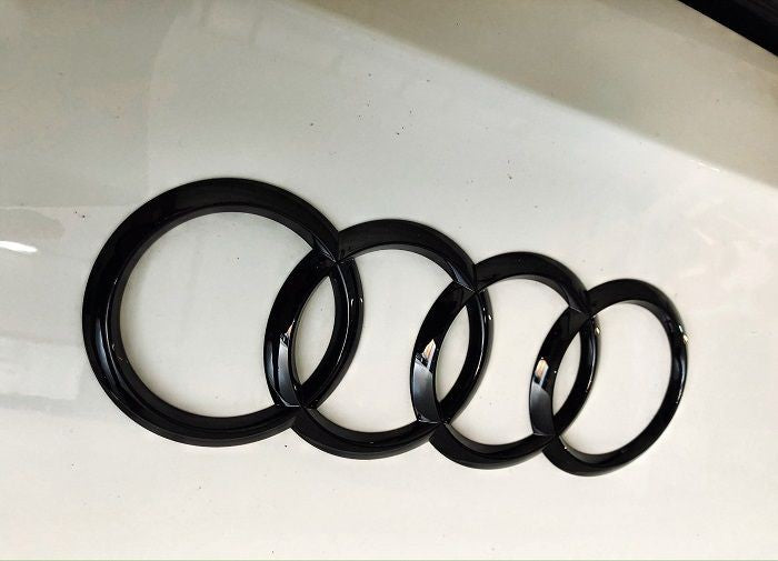 Audi Ringe hinten schwarz für Audi A6 4K