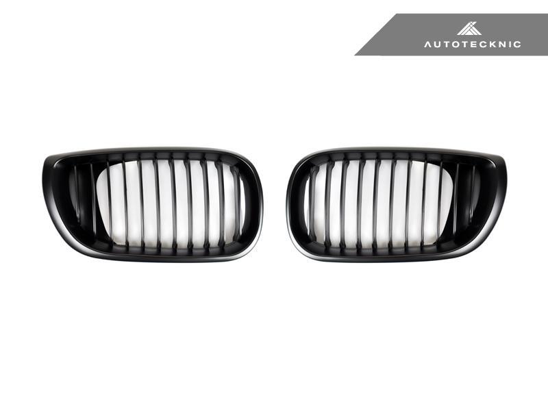 Autotecknic Stealth Black Kühlergrill für BMW 3er E46 1998-2001 LCI (Facelift)