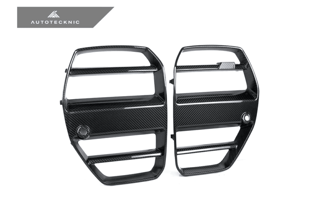 Autotecknic Trockencarbon Podium V1 Frontgrill für BMW G8X M3 ohne ACC