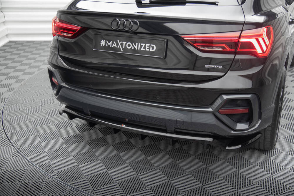 Zentraler Hinterer Splitter für Audi Q3 F3 Sportback von Maxton Design