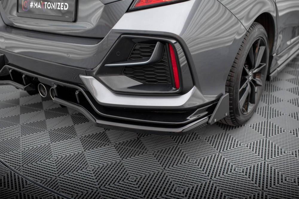 Zentraler Hinterer Splitter mit Flaps für Honda Civic X Sport von Maxton Design