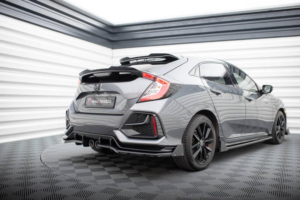 Zentraler Hinterer Splitter mit Flaps für Honda Civic X Sport von Maxton Design