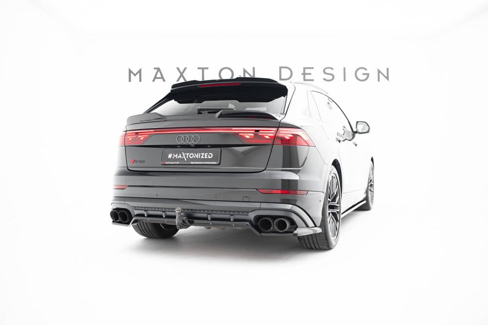 Zentraler Hinterer Splitter V.2 für Audi Q8 S-Line 4M Facelift von Maxton Design