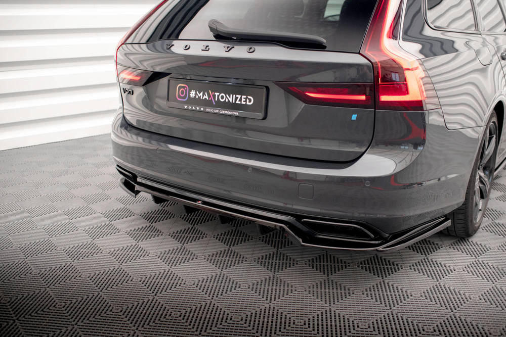 Zentraler Hinterer Splitter für Volvo V90 R-Design SPA von Maxton Design