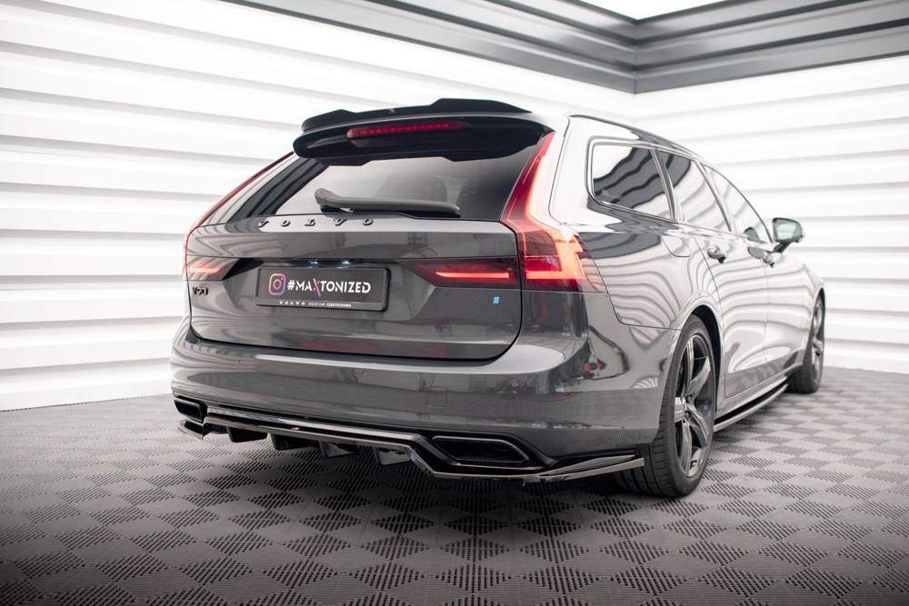 Zentraler Hinterer Splitter für Volvo V90 R-Design SPA von Maxton Design