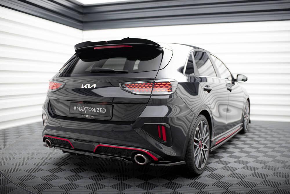 Zentraler Hinterer Splitter für Kia Ceed GT MK3 Facelift von Maxton Design