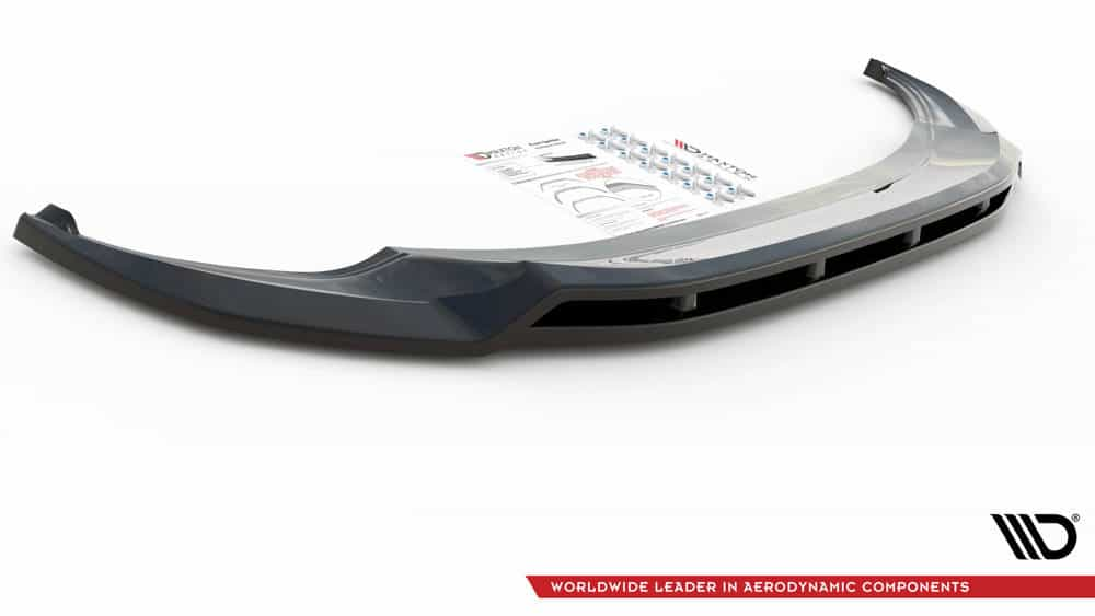 Front Splitter / Cup Schwert / Frontansatz V.1 für VW Tiguan R-Line Facelift AD von Maxton Design