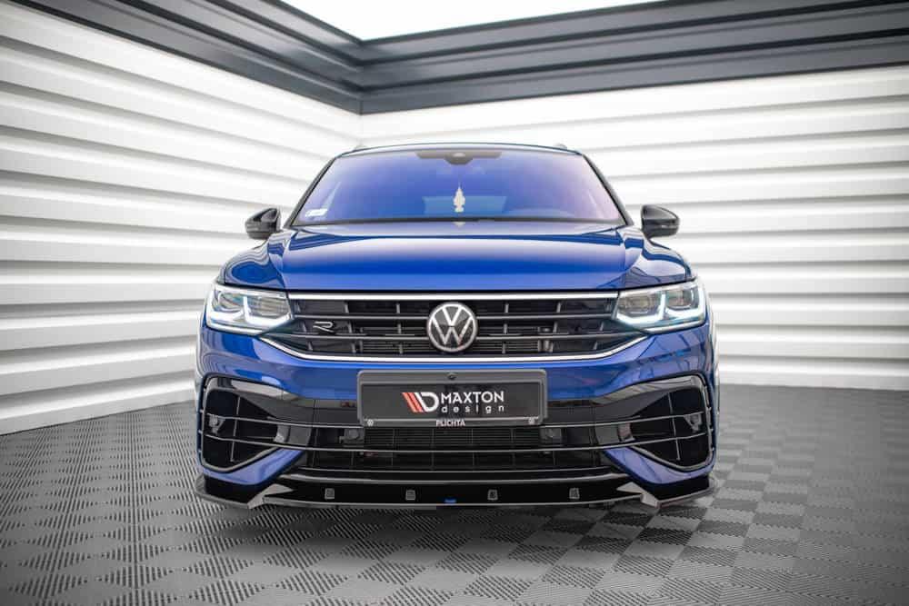 Front Splitter / Cup Schwert / Frontansatz V.2 für VW Tiguan R-Line Facelift AD von Maxton Design