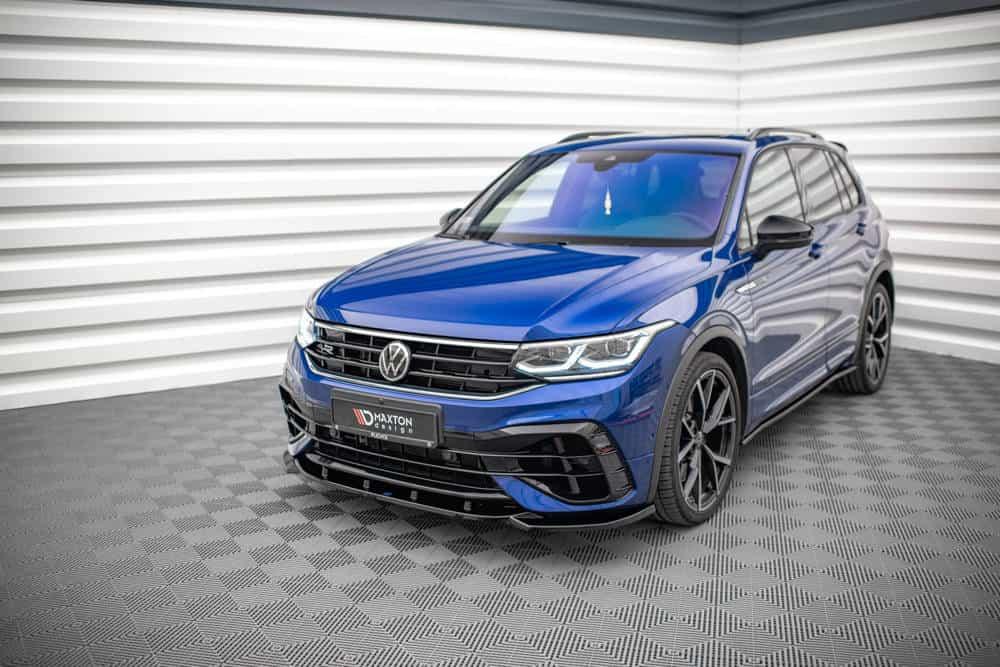 Front Splitter / Cup Schwert / Frontansatz V.3 für VW Tiguan R Facelift AD von Maxton Design