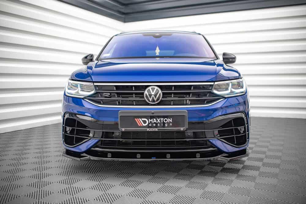 Front Splitter / Cup Schwert / Frontansatz V.3 für VW Tiguan R Facelift AD von Maxton Design