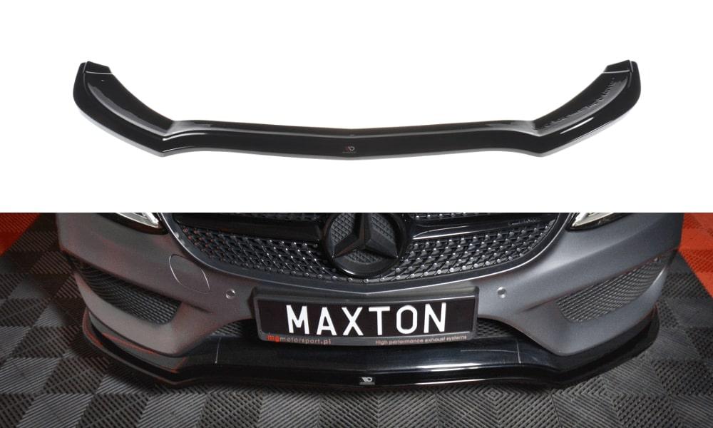 Front lip / front splitter / front approach V.1 for Mercedes Benz C-Class W205 Coupe AMG-Line from Maxton Design 