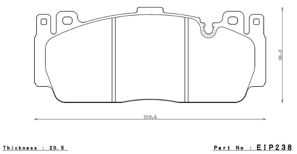 Endless N39S Bremsbeläge Vorderachse für BMW M4 G82 G83