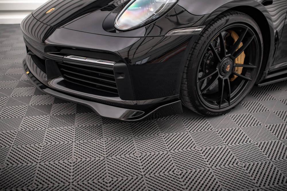 Front Lippe / Front Splitter / Frontansatz für Porsche 911 Turbo S 992 von Maxton Design