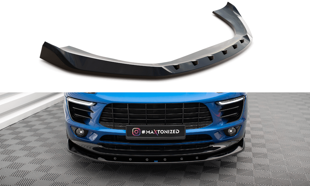 Front Lippe / Front Splitter / Frontansatz V.1 für Porsche Macan Mk1 von Maxton Design