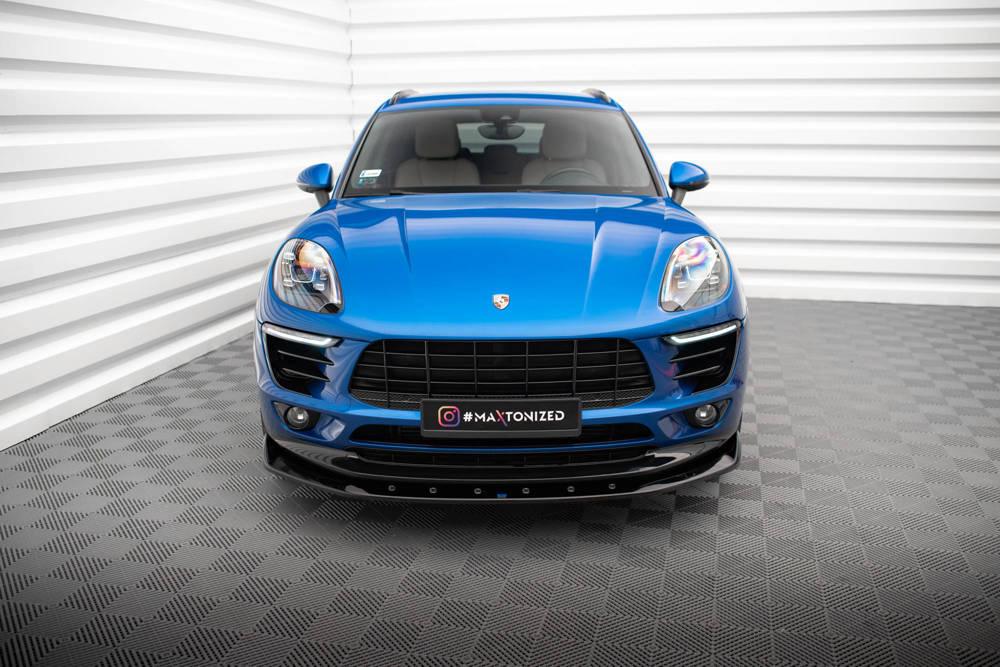 Front Lippe / Front Splitter / Frontansatz V.1 für Porsche Macan Mk1 von Maxton Design