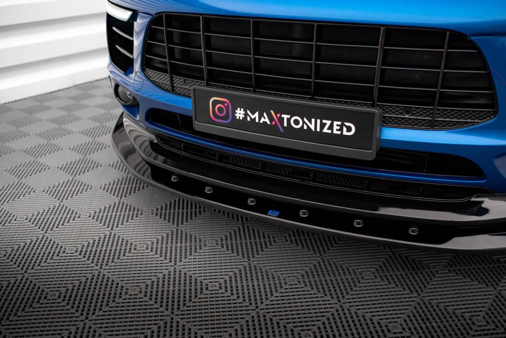 Front Lippe / Front Splitter / Frontansatz V.1 für Porsche Macan Mk1 von Maxton Design