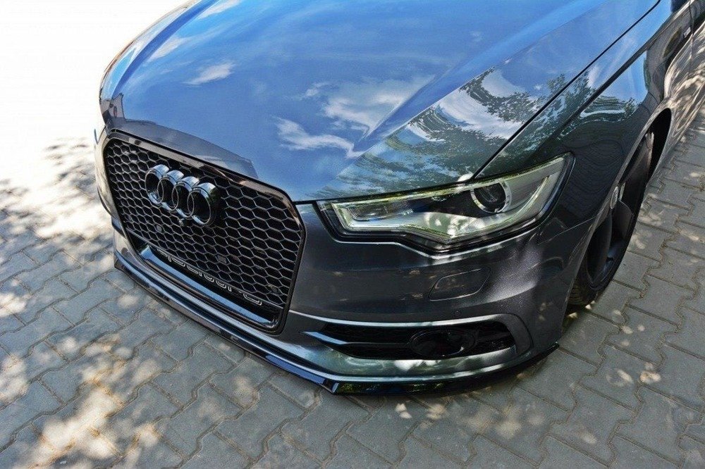 Sprednja ustnica / sprednji razdelilnik / sprednji pristop V.2 za Audi S6 / A6 S-Line C7 iz Maxton Design