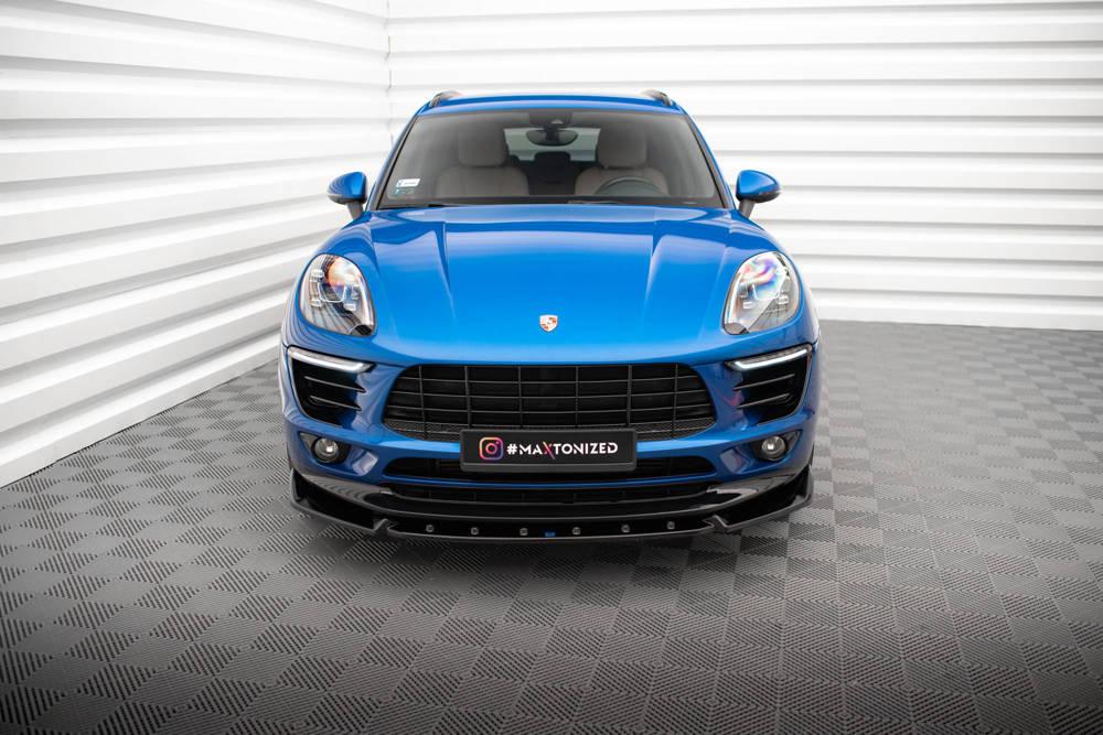 Front Lippe / Front Splitter / Frontansatz V.2 für Porsche Macan Mk1 von Maxton Design