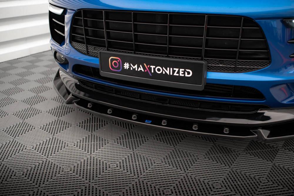 Front Lippe / Front Splitter / Frontansatz V.2 für Porsche Macan Mk1 von Maxton Design