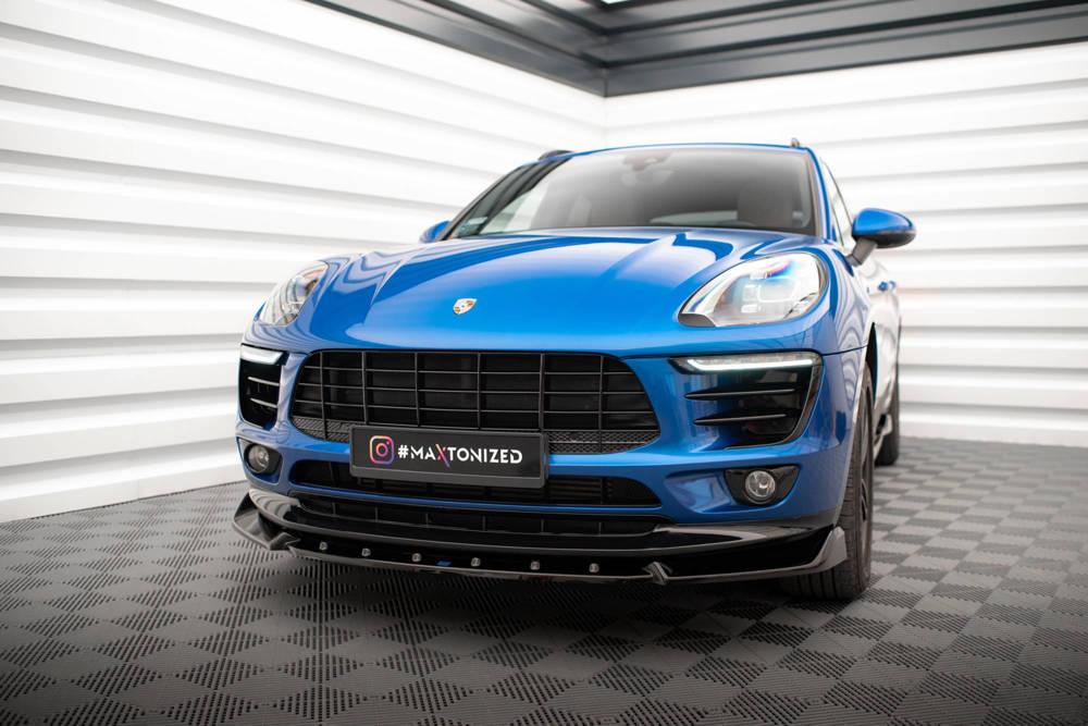 Front Lippe / Front Splitter / Frontansatz V.2 für Porsche Macan Mk1 von Maxton Design