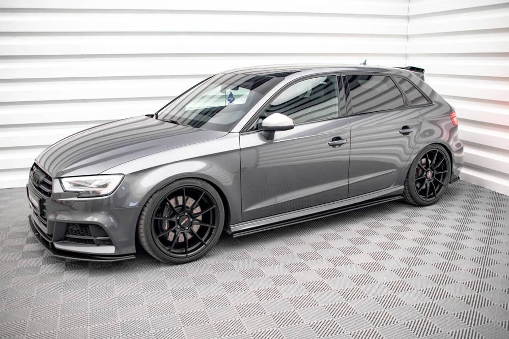 Seitenschweller Erweiterung Street Pro für Audi S3 8V Sportback Facelift von Maxton Design