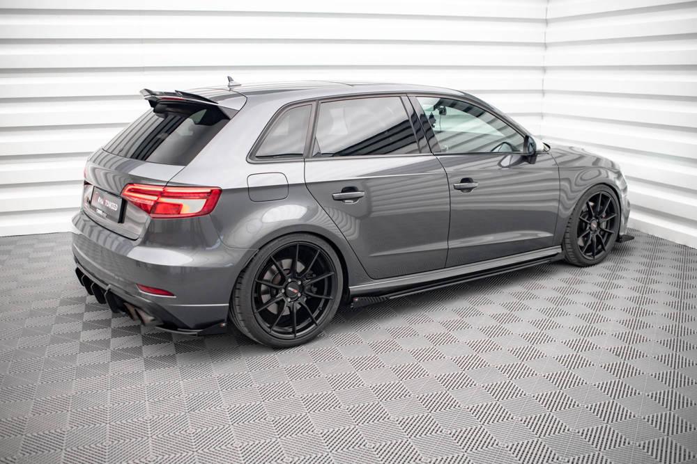 Seitenschweller Erweiterung Street Pro mit Flaps für Audi S3 8V Sportback Facelift von Maxton Design