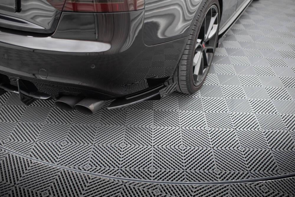 Seitliche Heck Diffusor Erweiterung Street Pro mit Flaps für Audi Audi A5 S-Line / S5 Coupe / Cabrio 8T von Maxton Design