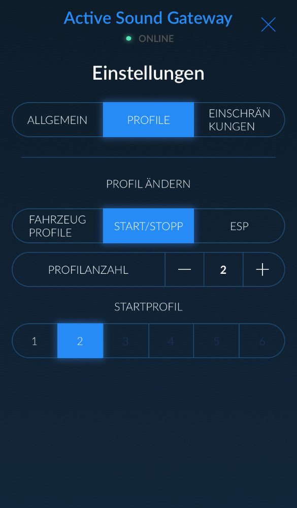 Active Sound Gateway BLE Maserati Ghibli III mit App Steuerung