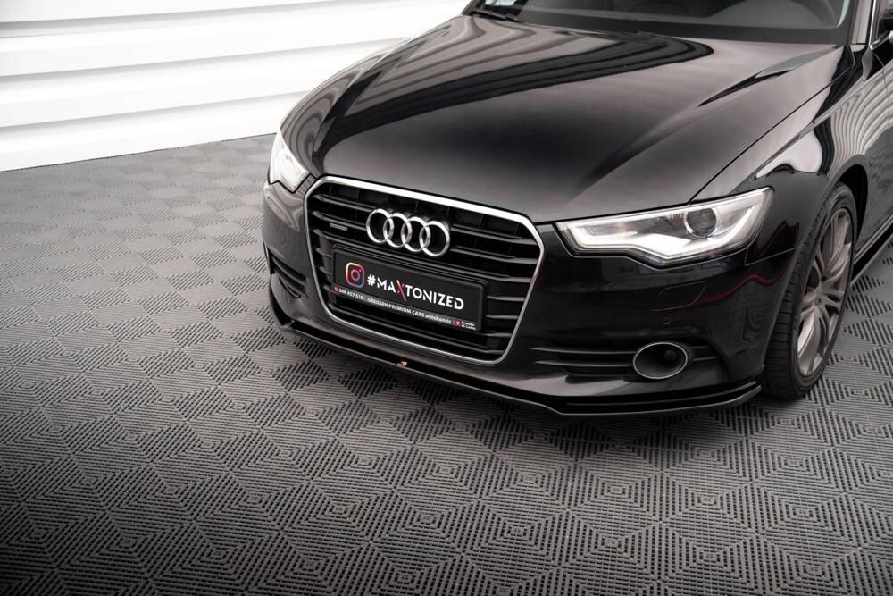 Front Lippe / Front Splitter / Frontansatz V.1 für Audi A6 C7 von Maxton Design